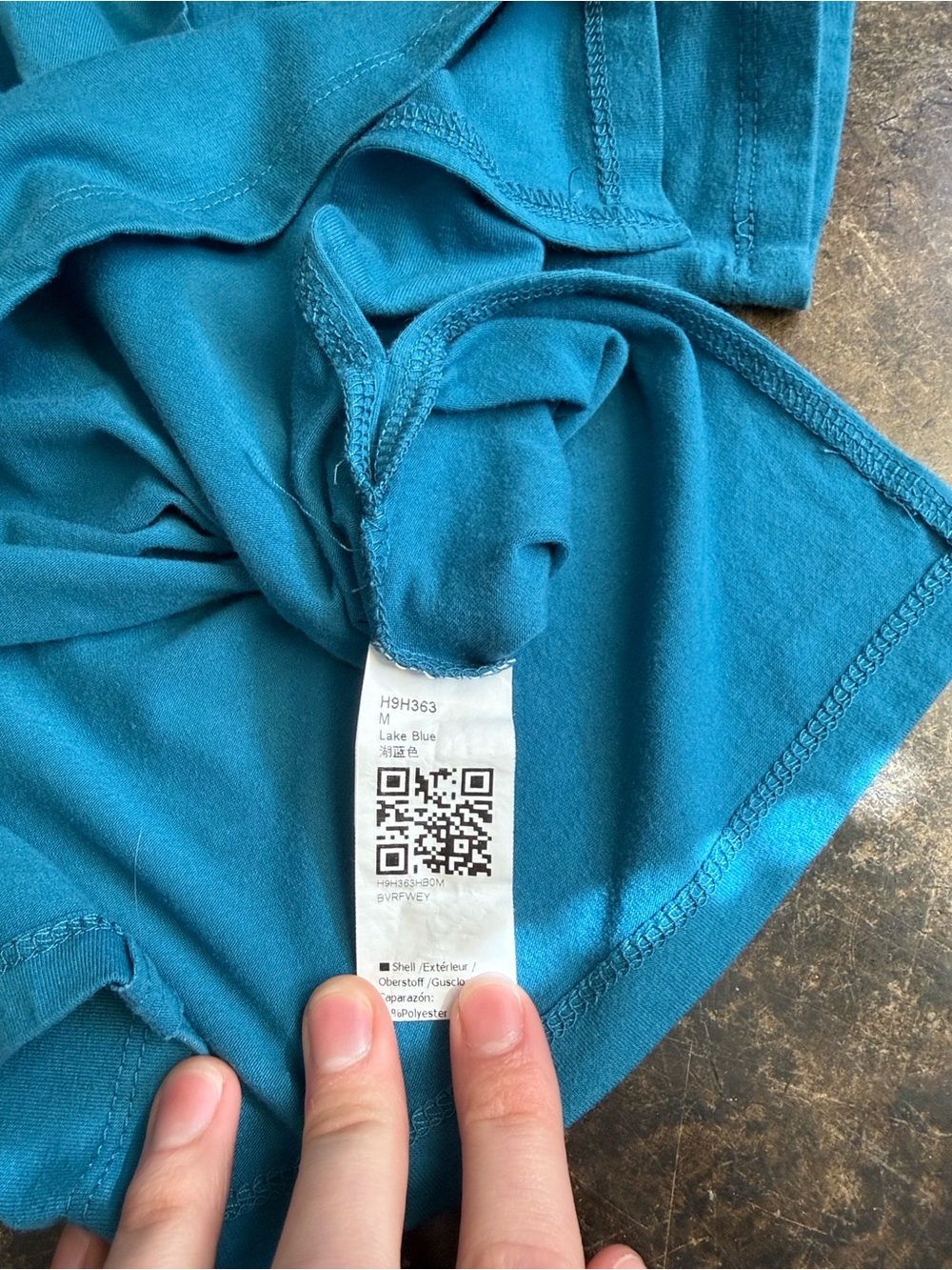 Amazon Bright Blue Short Sleeve Crew Neck Tee - Picture 2 of 3